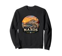 Naxos Design île Grecque Coucher de Soleil Sweatshirt