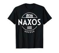 Naxos Grèce Ancient Temple City Travel Design T-Shirt Graphique avec Valeur