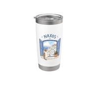 Naxos Grèce Souvenir/Naxos Gobelet isotherme en acier inoxydable double paroi