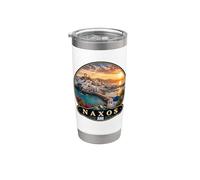 Naxos Grèce Vacances de voyage Portara Apollo Temple Gobelet isotherme en acier inoxydable double paroi