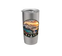 Naxos Grèce Vacances de voyage Portara Apollo Temple Gobelet isotherme en acier inoxydable double paroi