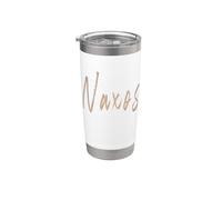 Naxos Greece Design vintage élégant Gobelet isotherme en acier inoxydable double paroi