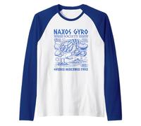 Naxos Gyro Society Gourmand Grec Méditerranéen Amateur de Cuisine Manche Raglan