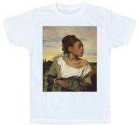 NAXVBEOD Eugène Delacroix - Jeune Orpheline Au Cimetière T Shirt White M
