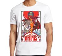 NAXVBEOD Les Frisson des Vampires T-Shirt B1605 70s French Horror T-Shirt White M
