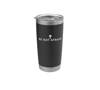 N'ayez pas peur (JPII), dictons catholiques, art minimalisme Gobelet isotherme en acier inoxydable double paroi