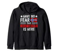 N'ayez Pas Peur, Le Norvégien est là | Funny Norway Heritage Sweat à Capuche