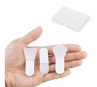 NaYiissi Lot de 3 pinceaux applicateurs de masque facial en silicone, mini applicateur de masque en argile, spatule de maquillage portable pour le visage, masque cosmétique, masque en argile, masque