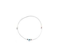 NAZ COLLECTION - Bracelet mexicain fait à la main contre le mauvais œil avec cordon blanc pour la protection de la Kabbale Hamsa - Amulette mexicaine Mal de Ojo pour femmes, hommes, famille et amis