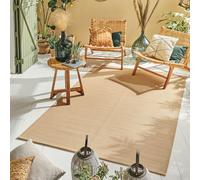 Nazar Tapis Extérieur pour Jardin, Terrasse, Balcon et Camping - Léger et Réversible (1747 Beige, 120x160 cm)