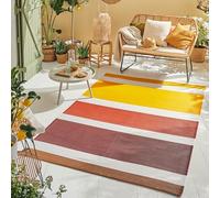 Nazar Tapis Extérieur pour Jardin, Terrasse, Balcon et Camping - Léger et Réversible (Orange 1744, 150x220 cm)