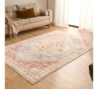 Nazar Tapis Ottoman Salon Doux Vintage, Confortable et Moelleux, Poils Court Extra Doux, Antidérapant, Lavable en Machine