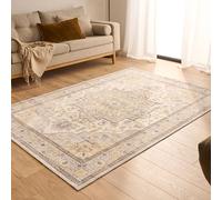 Nazar Tapis Ottoman Salon Doux Vintage, Confortable et Moelleux, Poils Court Extra Doux, Antidérapant, Lavable en Machine