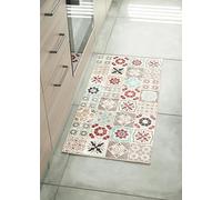 Nazar Tapis Rectangulaire Motifs Carreaux de Ciment, 50 X 100cm, Multicolore