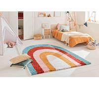 Nazar Tapis Salon Chambre Enfant, Shaggy, Tapis Berbere, Motif Azteque, Multicolore, Poil Long Doux, Tapis Chambre (160x230 cm, 164 Multi)