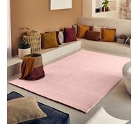 Nazar Tapis Salon, Tapis Multicolore, Tapis Rectangulaire, Tapis Motif Géométrique, Tapis Doux Chambre, Tapis Crème, Grand Tapis, Chambre et Couloir (567 Rose, 160x230 cm)