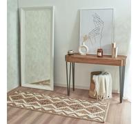 Nazar Tapis, Tapis Salon Nature Aspect Jute Chiné Motif Moderne Style Boho, Tapis pour Salon, Chambre, Terrasse, Exterieur, Couleur Naturelle (9054 Marron, 60x180 cm)