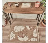 Nazar Tapis, Tapis Salon Nature Aspect Jute Chiné Motif Moderne Style Boho, Tapis pour Salon, Chambre, Terrasse, Exterieur, Couleur Naturelle (9062 Terra, 60x90 cm)