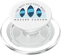 Nazare Big Wave Surfing Surf in Portugal Men Women Surfer PopSockets PopGrip pour MagSafe