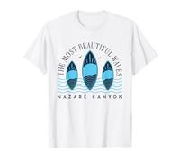 Nazare Big Wave Surfing Surf in Portugal Men Women Surfer T-Shirt
