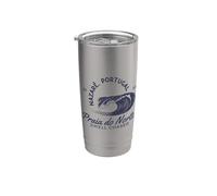 Nazaré Portugal Big Wave Surf Swell Chaser Gobelet isotherme en acier inoxydable double paroi