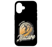 Nazare Surfing Waves in Portugal Big Surf Men Surfer Coque pour iPhone 16