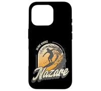 Nazare Surfing Waves in Portugal Big Surf Men Surfer Coque pour iPhone 16 Pro