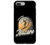 Nazare Surfing Waves in Portugal Big Surf Men Surfer Coque pour iPhone 7 Plus/8 Plus