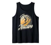 Nazare Surfing Waves in Portugal Big Surf Men Surfer Débardeur