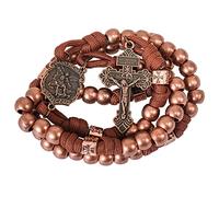 Nazareth Store St Michael Paracord Chapelet Perles Robuste Chapelet Collier Solide Cordon Catholique Pardon Crucifix