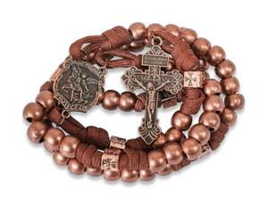 Nazareth Store St Michael Paracord Chapelet Perles Robuste Chapelet Collier Solide Cordon Catholique Pardon Crucifix