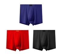 NAZARR 3 pièces/Lots Grande Taille Taille Haute Culotte Coton caleçon Boxer Hommes Shorts Livraison Gratuite 8XL 10XL for Hommes sous-vêtements (Color : ZFX-Z26, Size : 10XL 140-170KG)