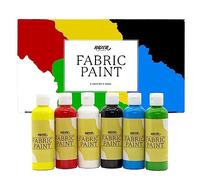 Nazca Colors Peinture pour Tissu Permanent de Qualité Professionnelle 6 Couleurs x 100ml - Set de Acryliques Textile Idéale pour vos Vêtements, T-shirts, Jeans, Sacs, Cuir - Grand Pouvoir Couvrant