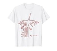 Nazca Lines The Condor T-Shirt Motif Glyph péruvien T-Shirt, Homme, Blanc, 4XL