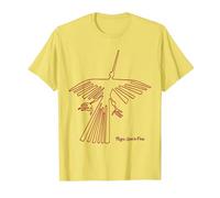 Nazca Lines The Condor T-Shirt Motif Glyph péruvien T-Shirt, Homme, Citron, 3XL