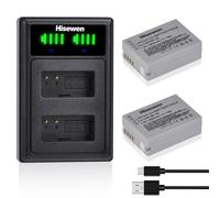 NB-10L NB10L Batterie et Chargeur, Hisewen 2X 1500mAh Batterie pour Canon PowerShot G1 X, G3 X, G15, G16, SX40 HS, SX50 HS, SX60 HS Appareil Photo