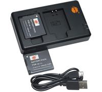 NB-11L (2 pièces) Batterie Rechargeable de Remplacement et Chargeur Double Compatible avec Canon NB-11LH, PowerShot A2500, A2600, A3400 is, A3500 is, A4000 is, ELPH 130 HS