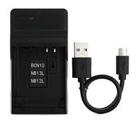 NB-12L USB Chargeur pour Canon Legria Mini X, Mini X, PowerShot G1X Mark II, N100 Caméra et Plus