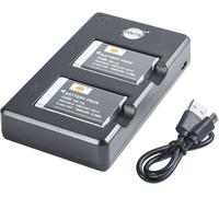 NB-13L Lot de 2 Batteries de Rechange Rechargeables et Chargeur Double Compatible avec Canon PowerShot SX620,SX720,SX730,SX740,G1 X Mark III,G5 X,G5 X Mark II,G7 X Mark III,G9 X,G9 X Mark II