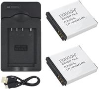 NB-6L Batterie de Remplacement (2 Paquets) et Kit de Chargeur pour Canon NB-6LH, CB-2LY et Canon PowerShot SX510 HS, SX500 is, SX700 HS, SX280 HS, SX260 HS, SX170 is et Plus d'Appareils Photo