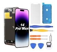 NB+ Écran de rechange pour iPhone 14 Pro Max LCD Retina Full HD avec kit d'outils de réparation, protecteur d'écran, ruban étanche