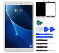 NB+ Écran tactile de rechange pour Samsung Galaxy Tab A 10.1" SM-T580 SM-T585 - Écran tactile numériseur en verre pré-installé - Blanc (pas écran LCD)