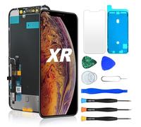 NB+ Écran Tactile LCD de Rechange pour iPhone XR entièrement en Verre Noir sans Cadre avec Outils