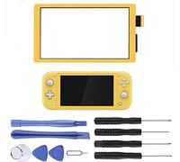 NB+ Écran tactile numériseur pour Nintendo Switch Lite 2019 - Pièces de rechange pour console de jeu Switch Lite avec kit d'outils de réparation non LCD (jaune)