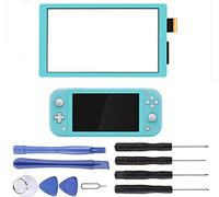 NB+ Écran tactile numériseur pour Nintendo Switch Lite 2019 - Pièces de rechange pour console de jeu Switch Lite avec kit d'outils de réparation - Pas LCD (turquoise)