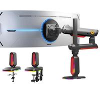 NB Ergonomic Bras de Moniteur pour Ultrawide Ecrans Jusqu'à 60 Pouces, Ultrahaute Support Ecran PC Charge Maximale de 20 kg, VESA 75 & 100 mm (Rouge)