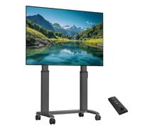 NB ERGONOMIC Support TV Mobile pour Téléviseurs Max 100 Pouces Téléviseurs, Charge Maximale 136 kg, TV Cart Support TV sur roulettes Réglage en Hauteur, VESA 200 x 200-1000 x 600 mm GF100