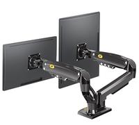 NB North Bayou Double Support de Moniteur 17-32 Pouces, Support ecran pc Charge jusqu'à 9 kg VESA 75x75 & 100x100 mm F160