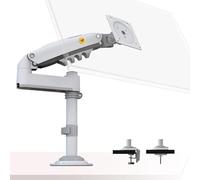 NB North Bayou Support Ecran PC, Bras pour moniteurs pour 17-32 Pouce écran - Charge maximale 9 kg VESA 75/100mm H100 (Blanc)