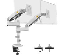 NB North Bayou Support Ecran PC pour 17-34 Pouces, Bras de Moniteur Max 9 KG | VESA 75/100 mm H180 (Blanc)